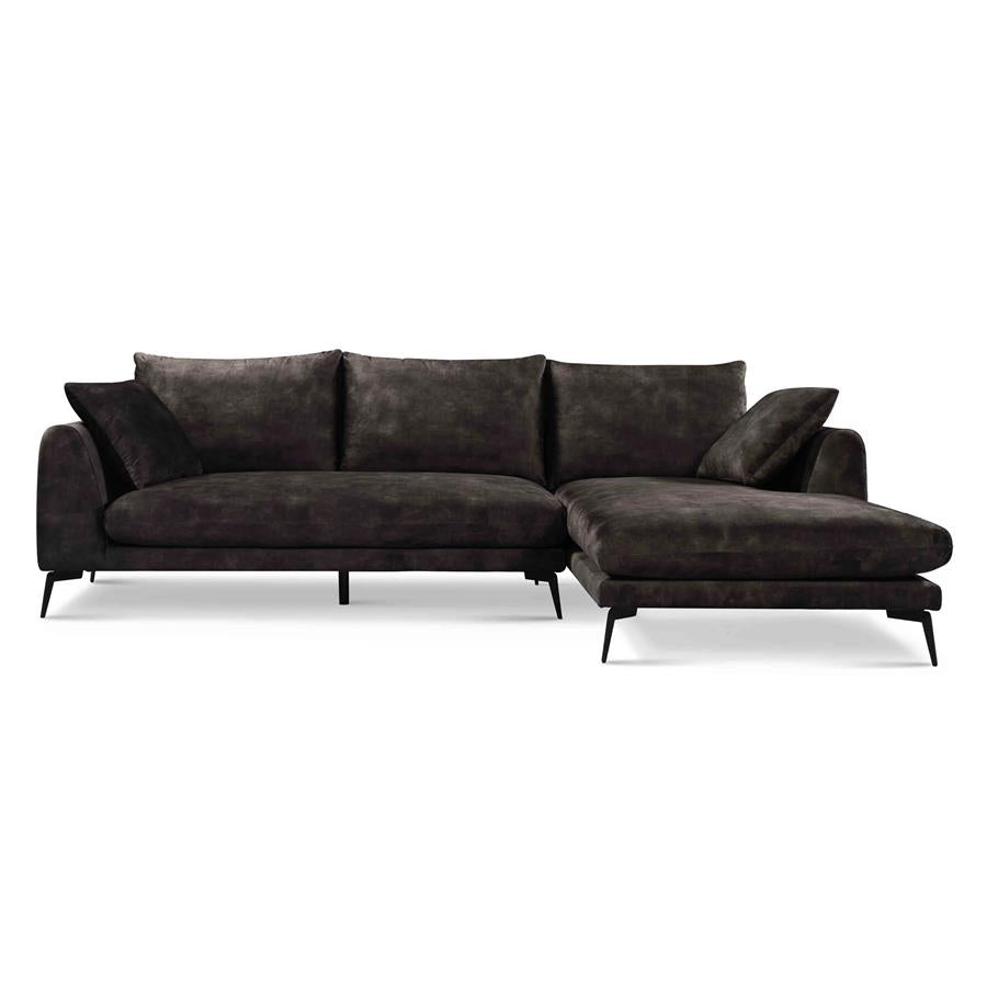 ower Living Hoekbank Nottingham – 2,5-Zits met Chaise Longue Rechts – Adore Stof